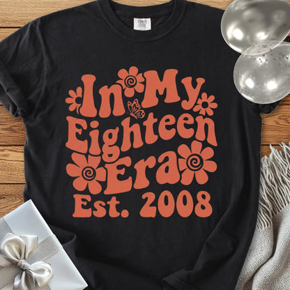 In My Eighteen Era, Est. 2008 - Premium 18th Birthday T-Shirt