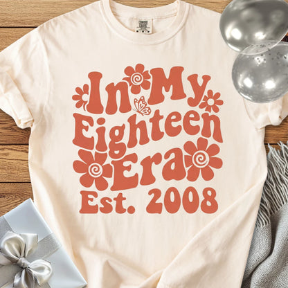 In My Eighteen Era, Est. 2008 - Premium 18th Birthday T-Shirt