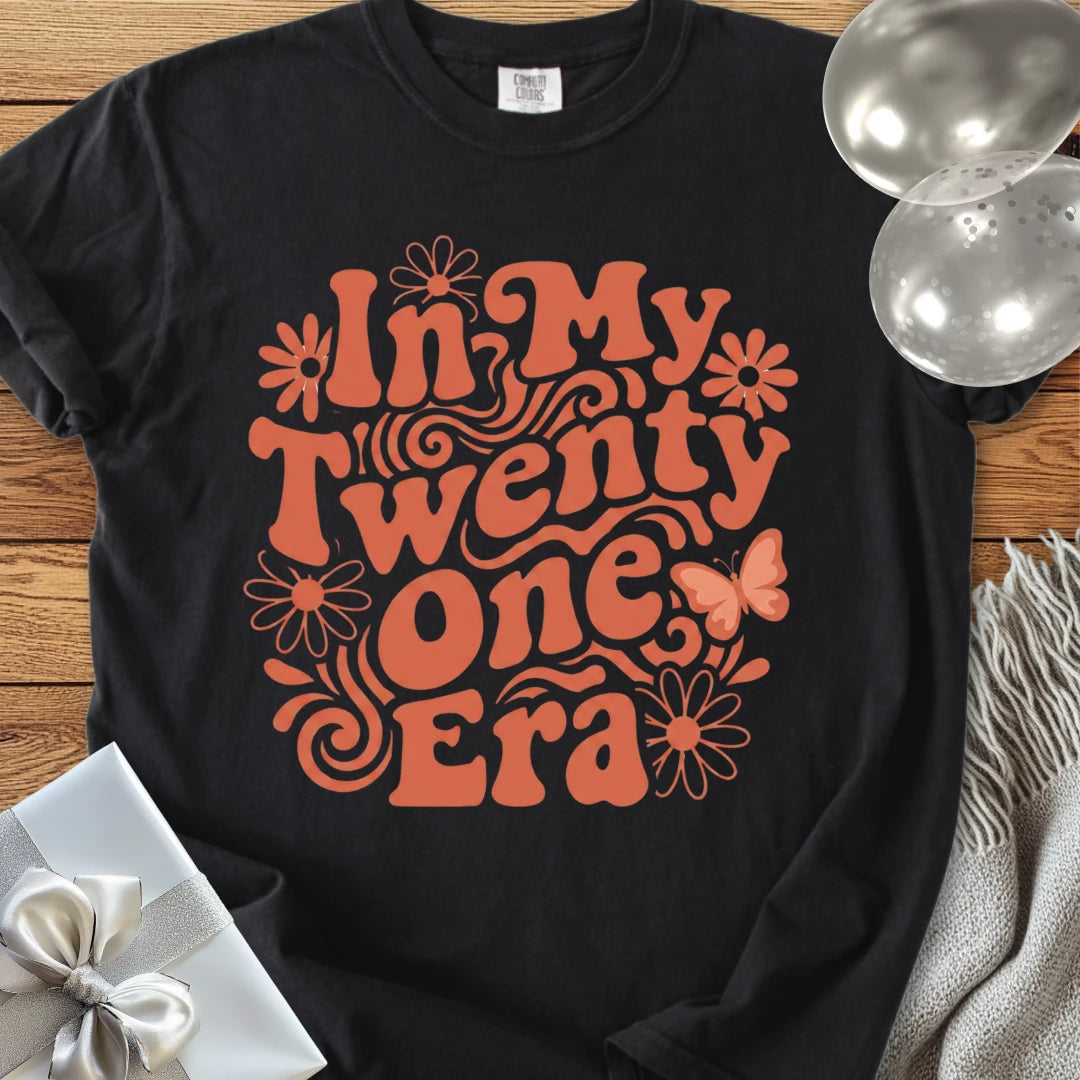 In My Twenty One Era - Premium 21st Birthday T-Shirt