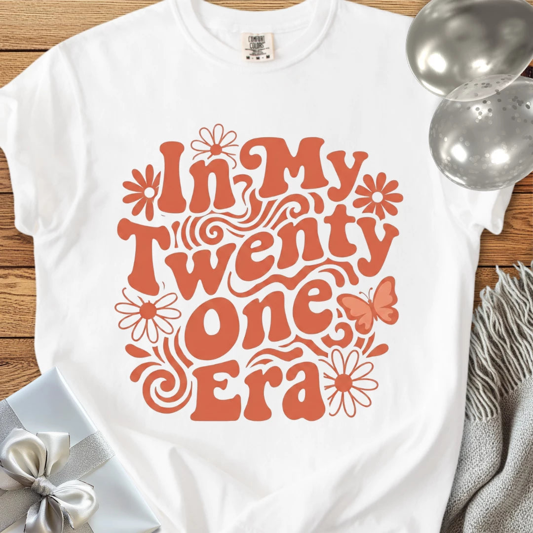 In My Twenty One Era - Premium 21st Birthday T-Shirt