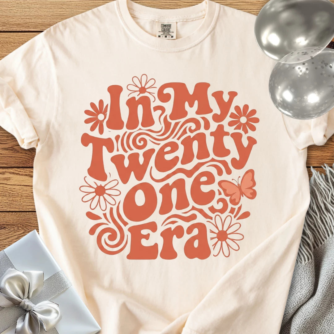In My Twenty One Era - Premium 21st Birthday T-Shirt