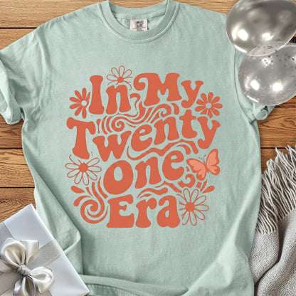 In My Twenty One Era - Premium 21st Birthday T-Shirt