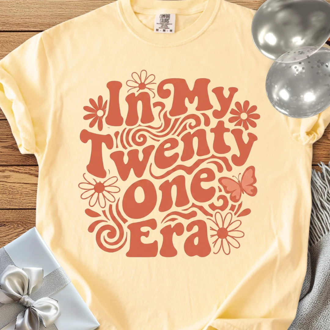 In My Twenty One Era - Premium 21st Birthday T-Shirt