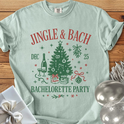 Jingle & Bach - Premium Christmas Bachelorette Party T-Shirt
