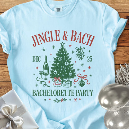 Jingle & Bach - Premium Christmas Bachelorette Party T-Shirt