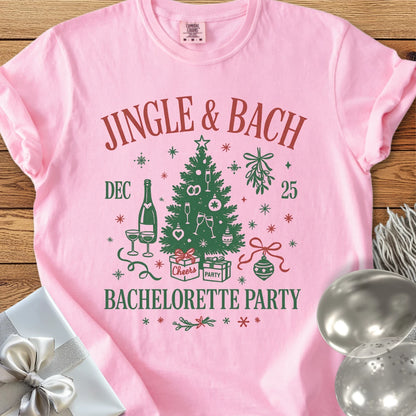 Jingle & Bach - Premium Christmas Bachelorette Party T-Shirt
