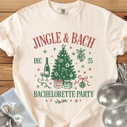 Jingle & Bach - Premium Christmas Bachelorette Party T-Shirt