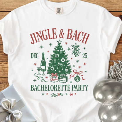 Jingle & Bach - Premium Christmas Bachelorette Party T-Shirt