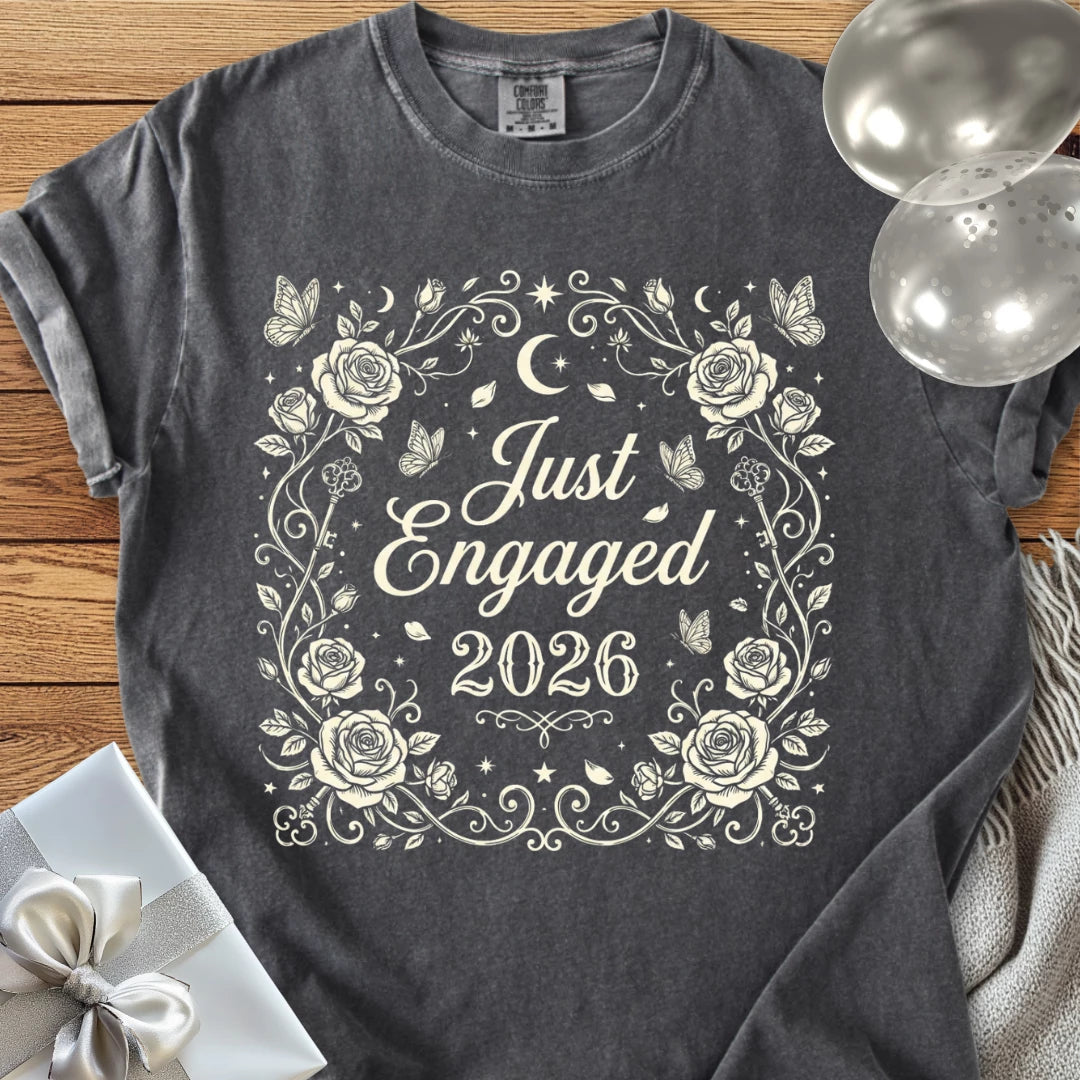 Just Engaged 2026 - Premium Engagement T-Shirt