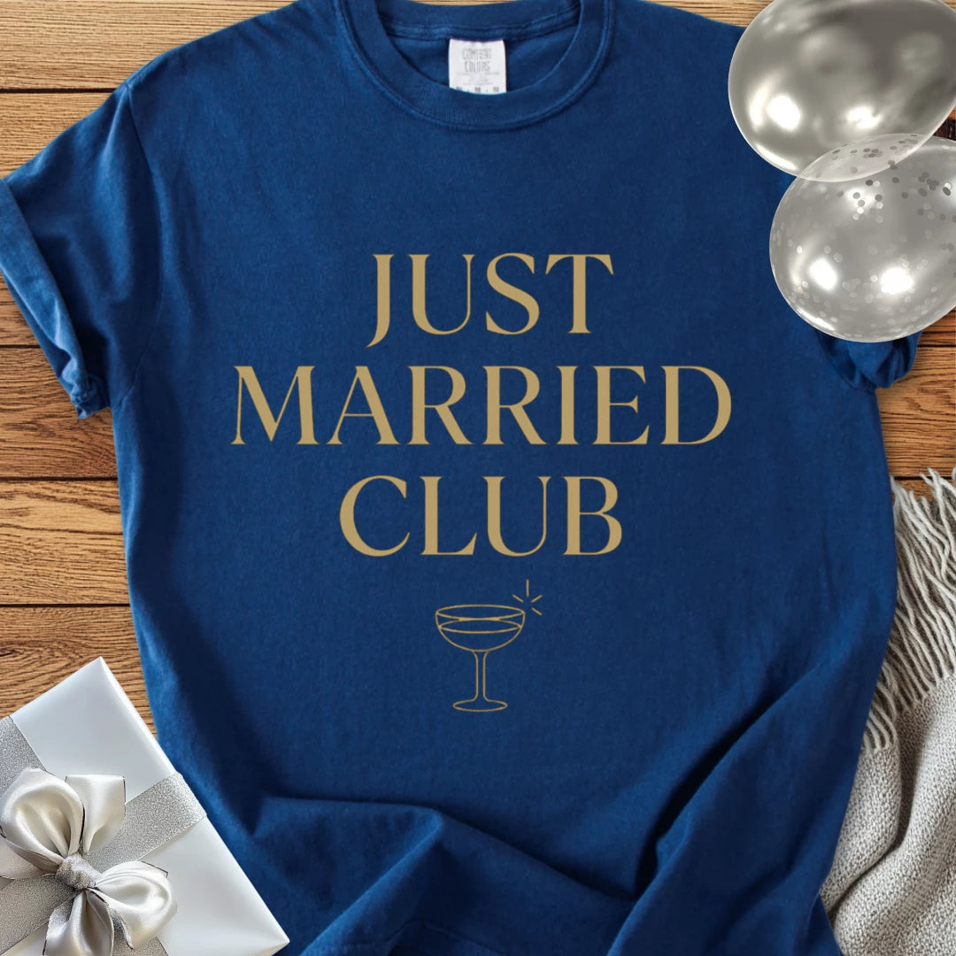 Just Married Club - Premium "After the Vows" Wedding T-Shirt
