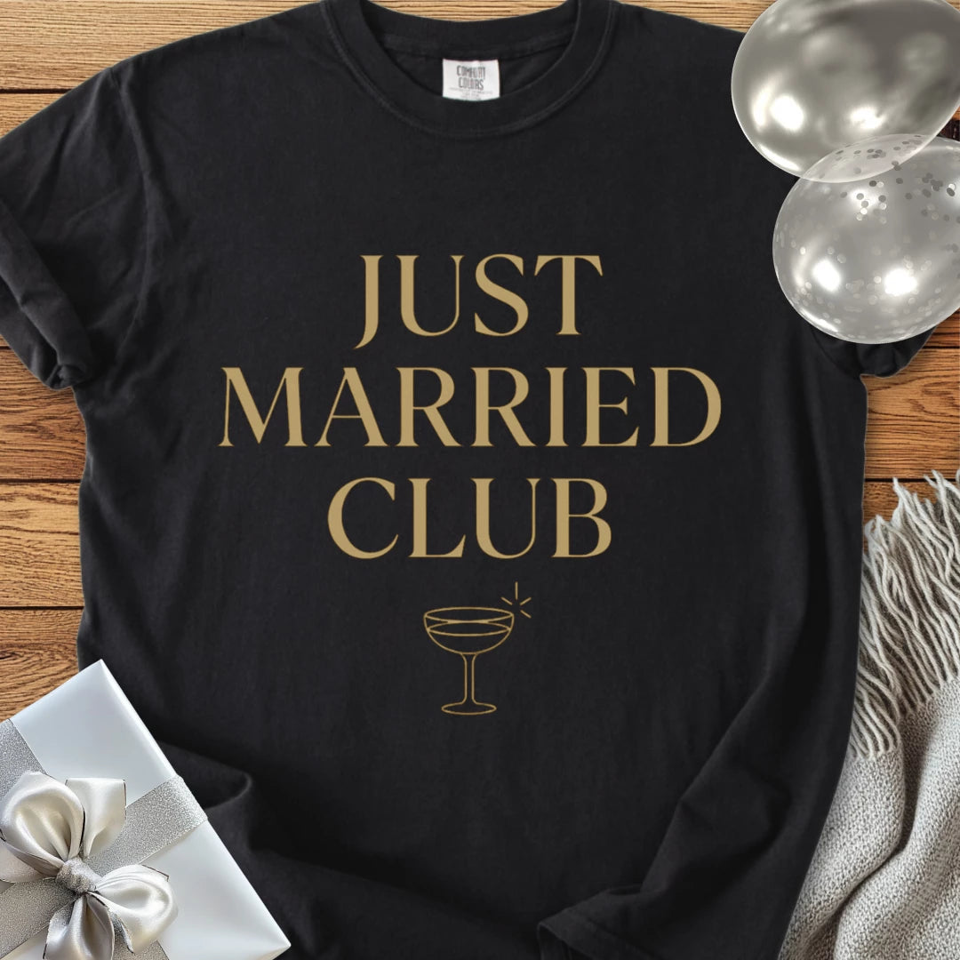 Just Married Club - Premium "After the Vows" Wedding T-Shirt