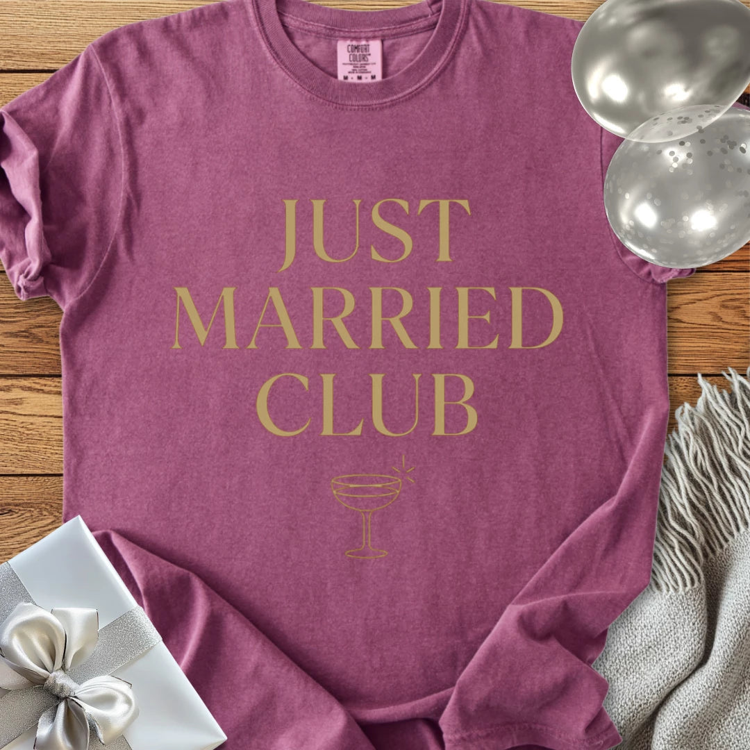 Just Married Club - Premium "After the Vows" Wedding T-Shirt