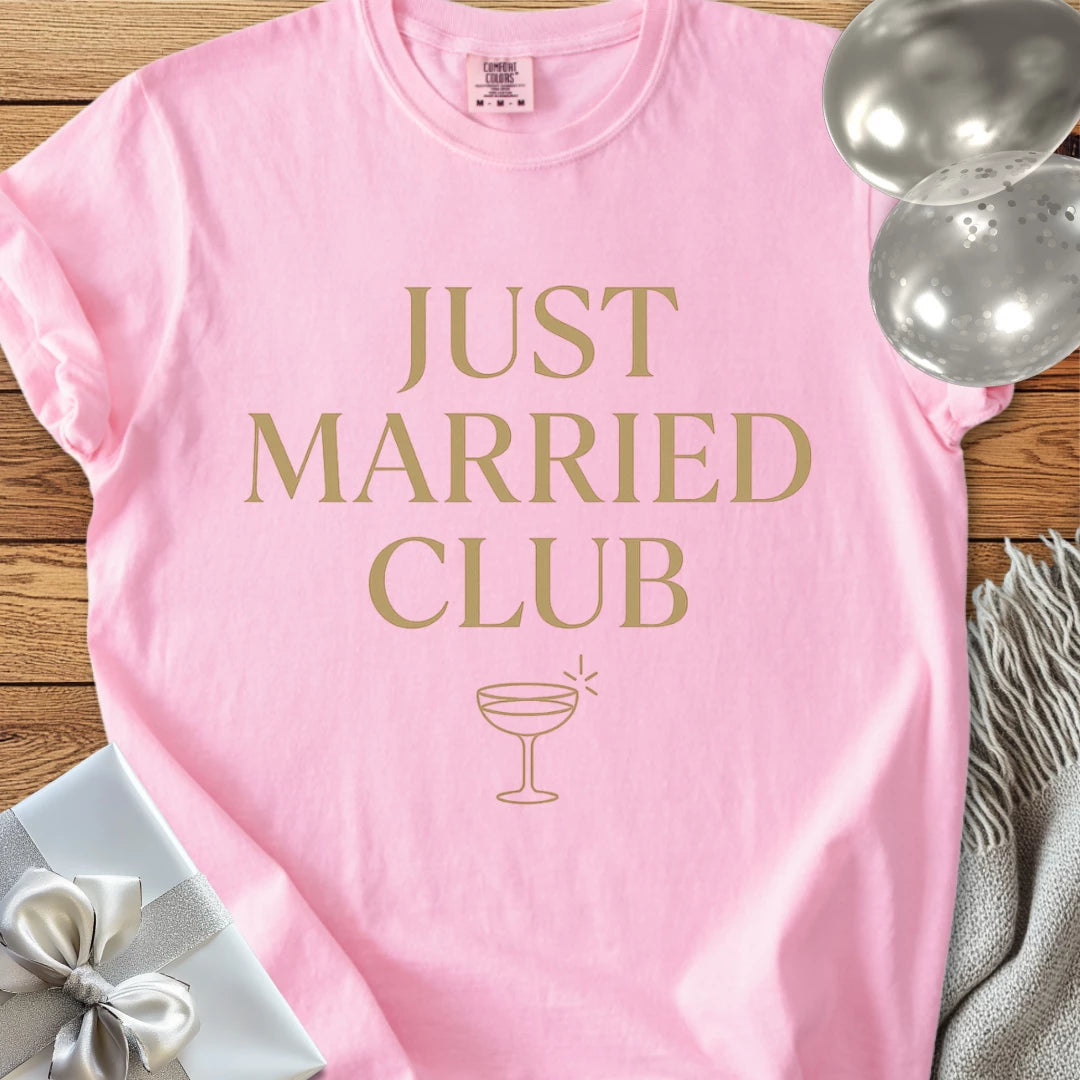 Just Married Club - Premium "After the Vows" Wedding T-Shirt
