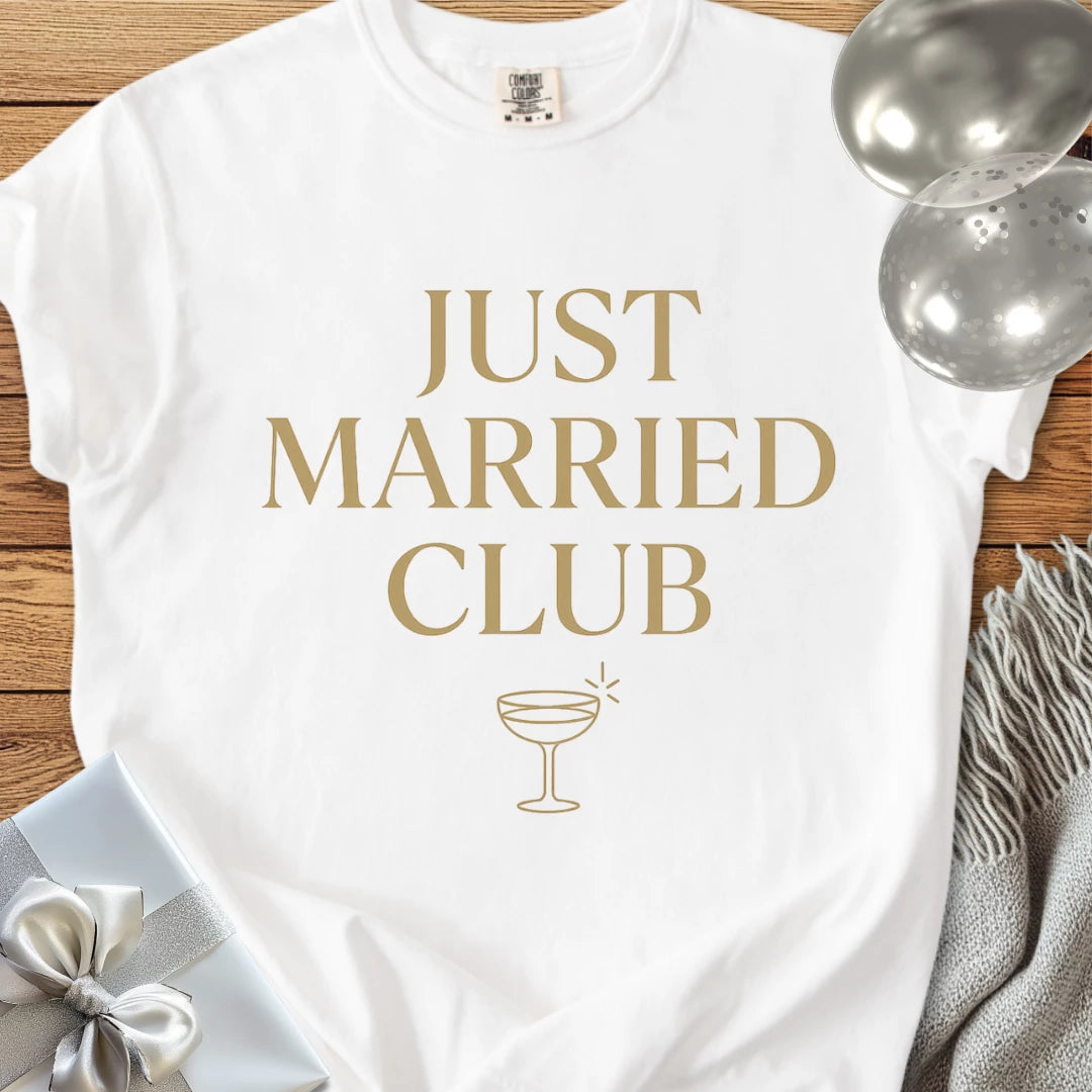 Just Married Club - Premium "After the Vows" Wedding T-Shirt