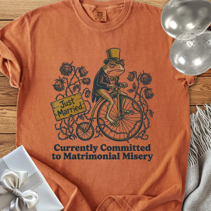Just Married - Premium Wedding T-Shirt