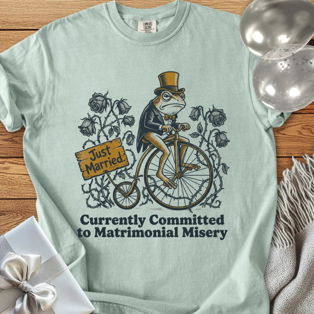 Just Married - Premium Wedding T-Shirt