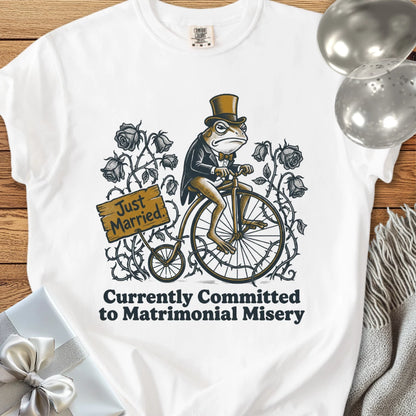 Just Married - Premium Wedding T-Shirt