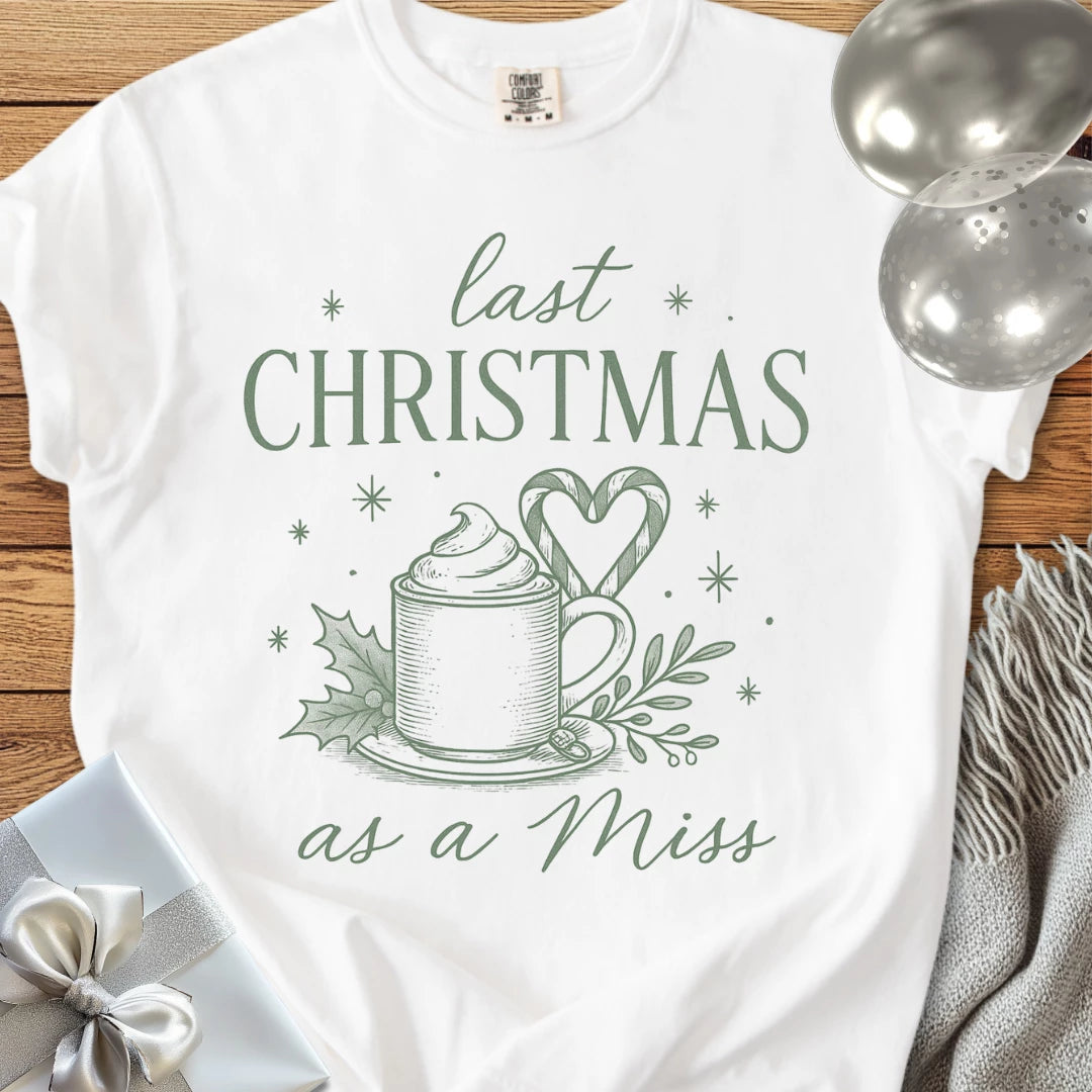 Last Christmas as Miss - Premium Engagement T-Shirt