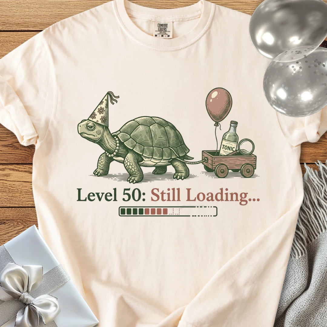 Level 50: Still Loading... - Premium 50th Birthday T-Shirt