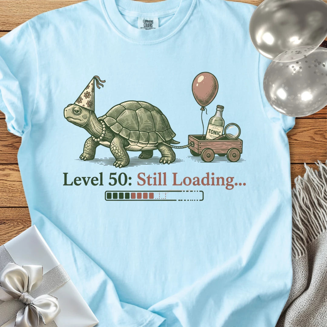 Level 50: Still Loading... - Premium 50th Birthday T-Shirt