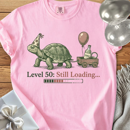 Level 50: Still Loading... - Premium 50th Birthday T-Shirt