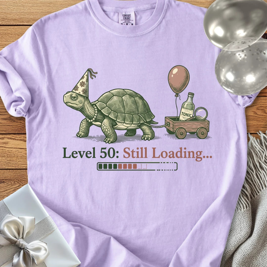 Level 50: Still Loading... - Premium 50th Birthday T-Shirt