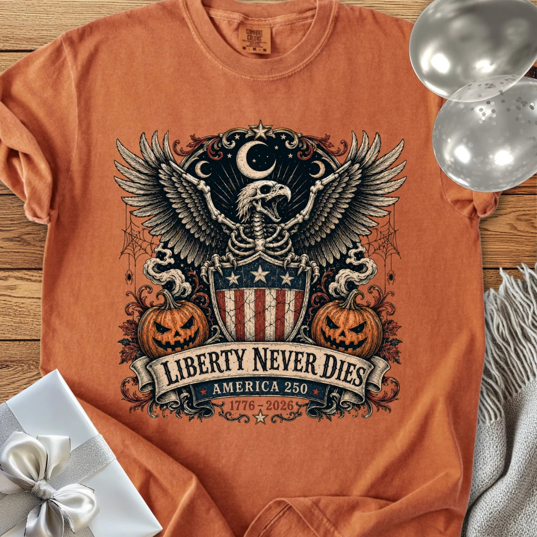 Liberty Never Dies - Premium America 250 Halloween T-Shirt
