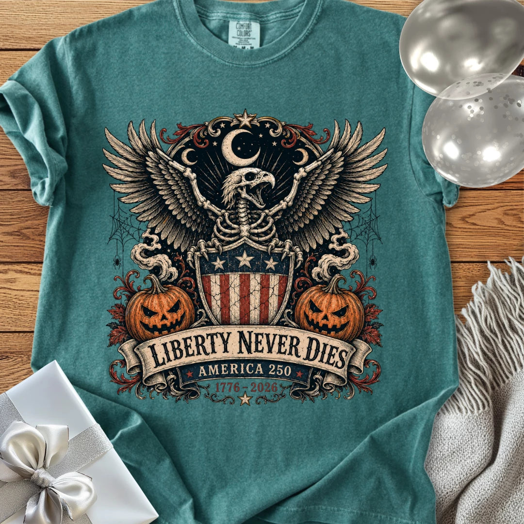 Liberty Never Dies - Premium America 250 Halloween T-Shirt