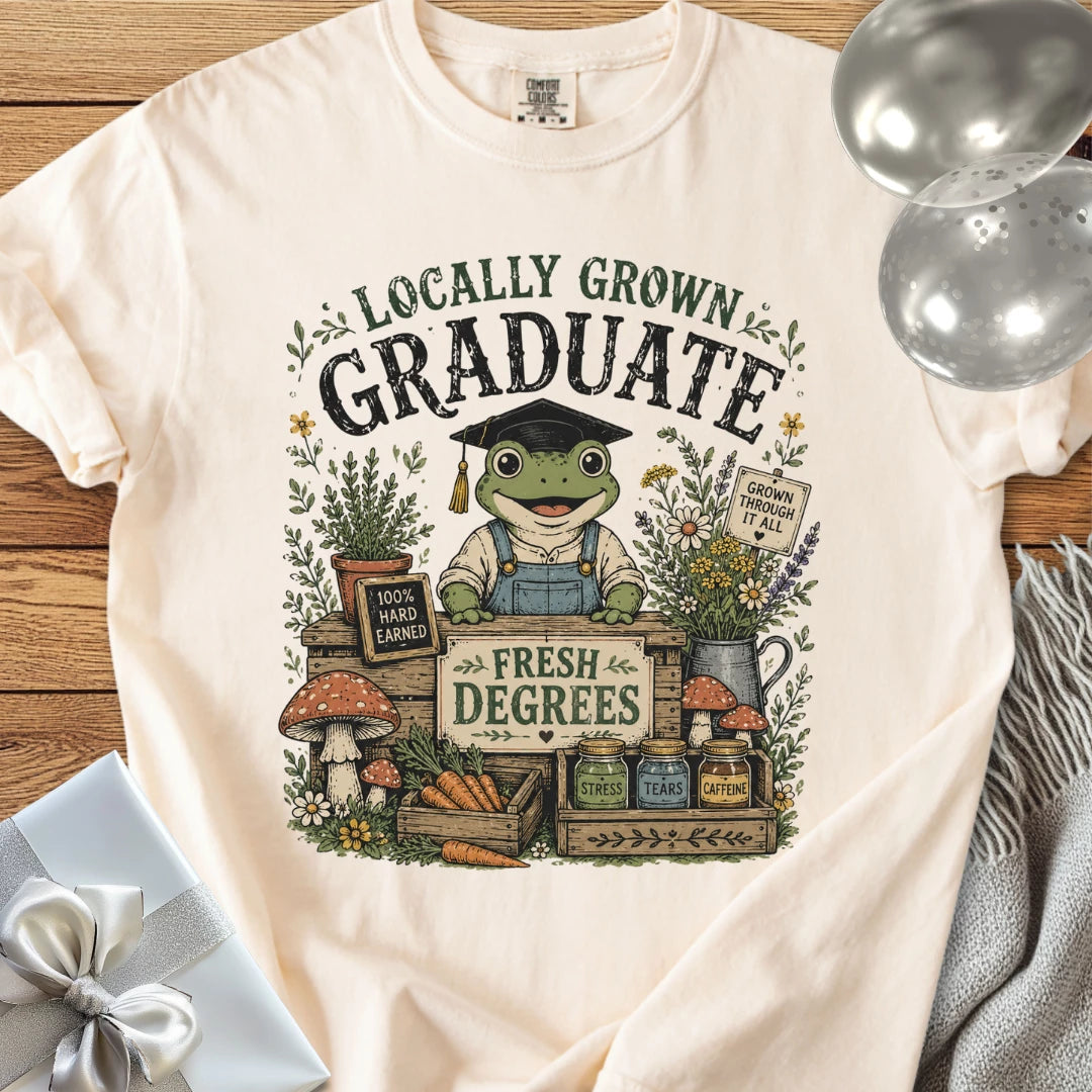Locally Grown Graduate - Premium Graduation T-Shirt
