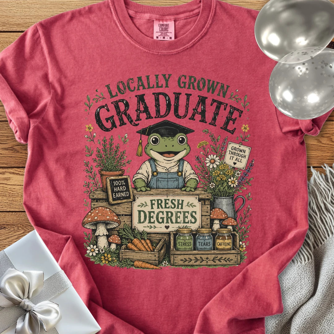 Locally Grown Graduate - Premium Graduation T-Shirt