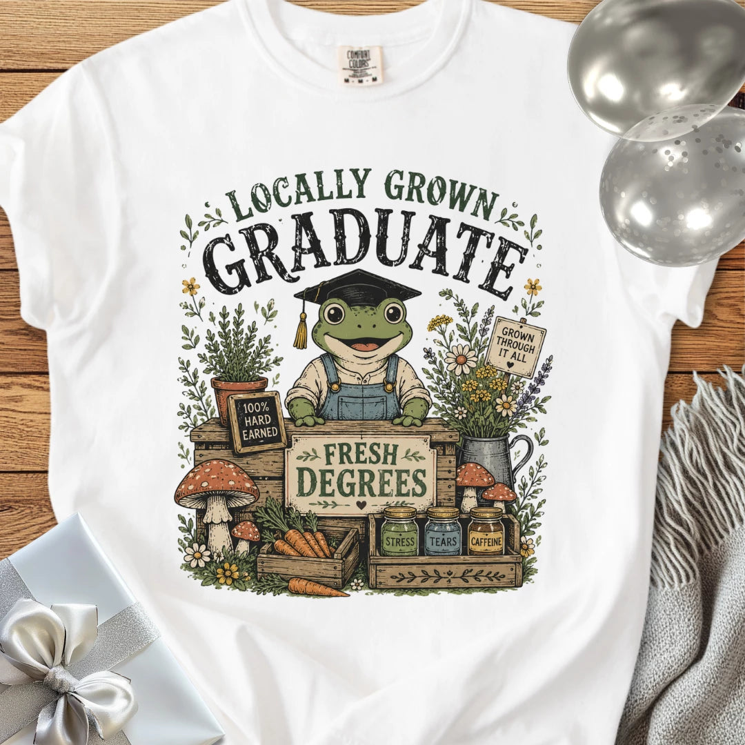 Locally Grown Graduate - Premium Graduation T-Shirt