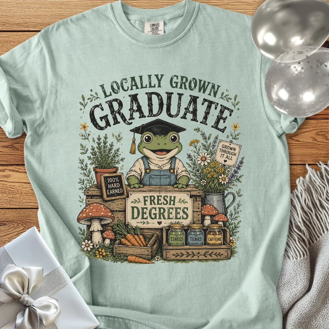 Locally Grown Graduate - Premium Graduation T-Shirt