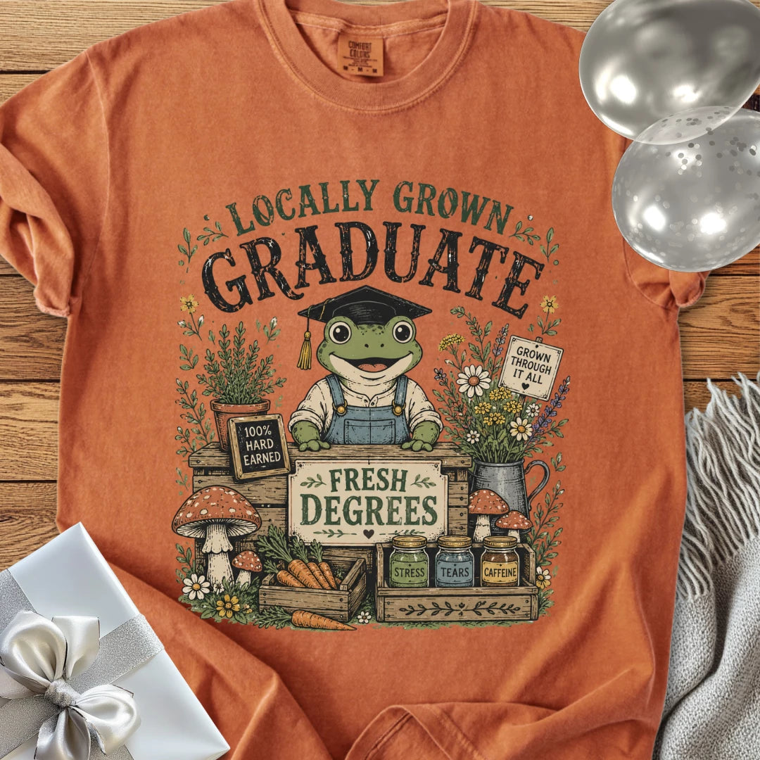 Locally Grown Graduate - Premium Graduation T-Shirt