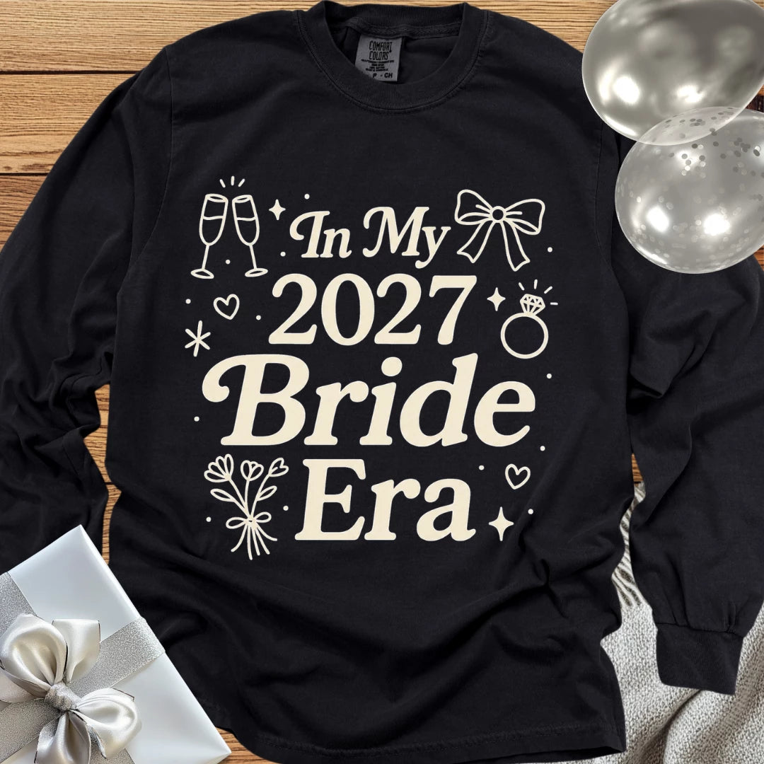 In My 2027 Bride Era - Premium Long Sleeve Wedding T-Shirt