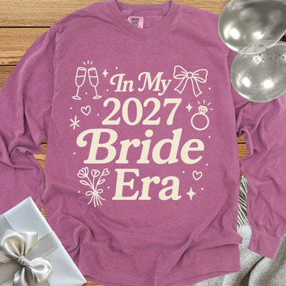 In My 2027 Bride Era - Premium Long Sleeve Wedding T-Shirt