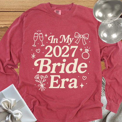 In My 2027 Bride Era - Premium Long Sleeve Wedding T-Shirt