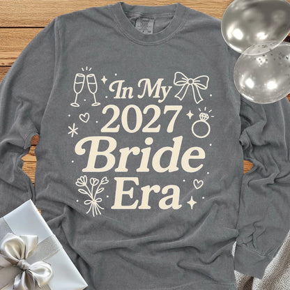 In My 2027 Bride Era - Premium Long Sleeve Wedding T-Shirt