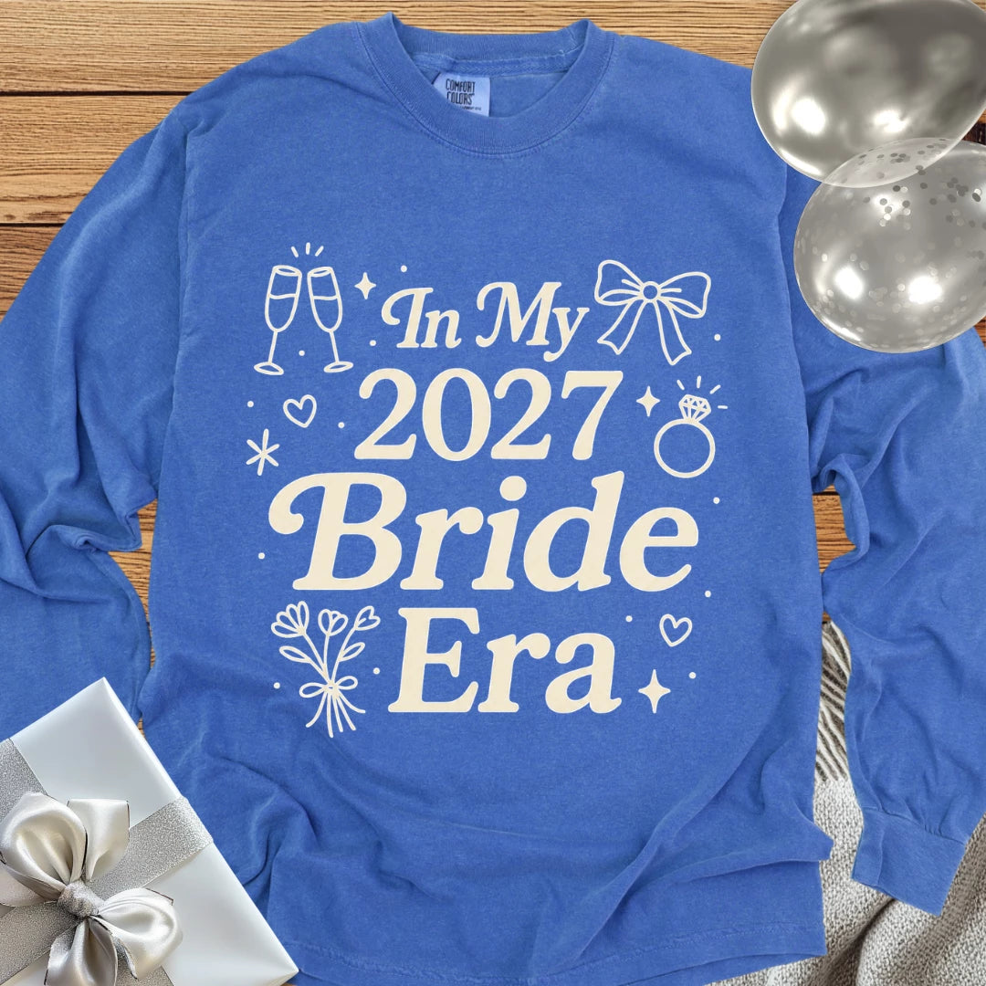 In My 2027 Bride Era - Premium Long Sleeve Wedding T-Shirt