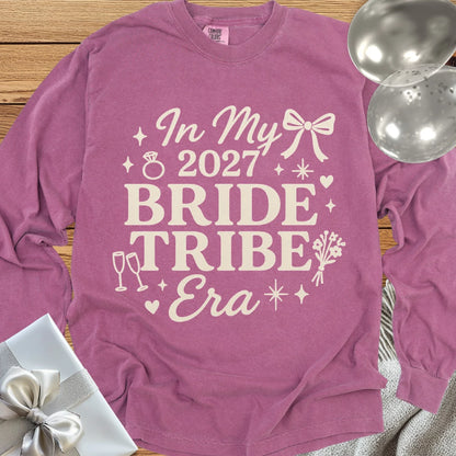 In My Bride Tribe Era - Premium Long Sleeve Wedding T-Shirt