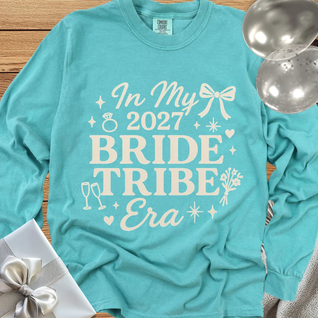 In My Bride Tribe Era - Premium Long Sleeve Wedding T-Shirt