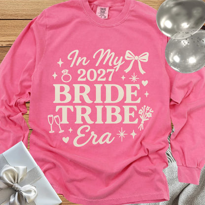 In My Bride Tribe Era - Premium Long Sleeve Wedding T-Shirt