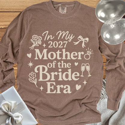 In My 2027 Mother of the Bride Era - Premium Long Sleeve Wedding T-Shirt