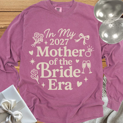 In My 2027 Mother of the Bride Era - Premium Long Sleeve Wedding T-Shirt