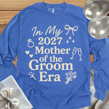 In My 2027 Mother of the Groom Era - Premium Long Sleeve Wedding T-Shirt
