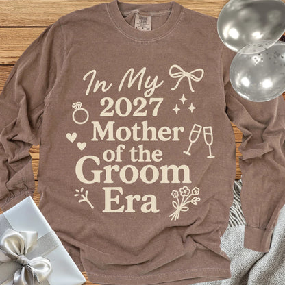 In My 2027 Mother of the Groom Era - Premium Long Sleeve Wedding T-Shirt