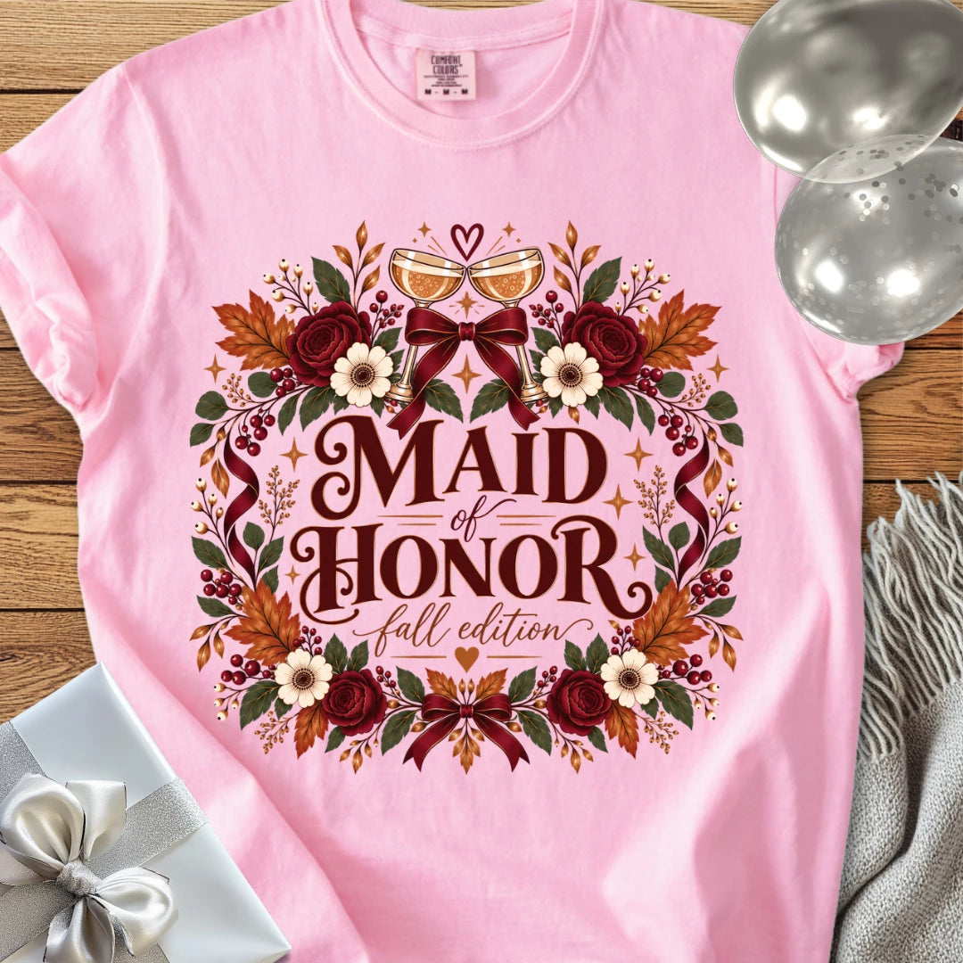 Maid of Honor - Premium Wedding T-Shirt