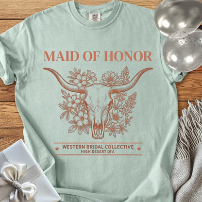 Maid of Honor - Premium Western Style Wedding T-Shirt