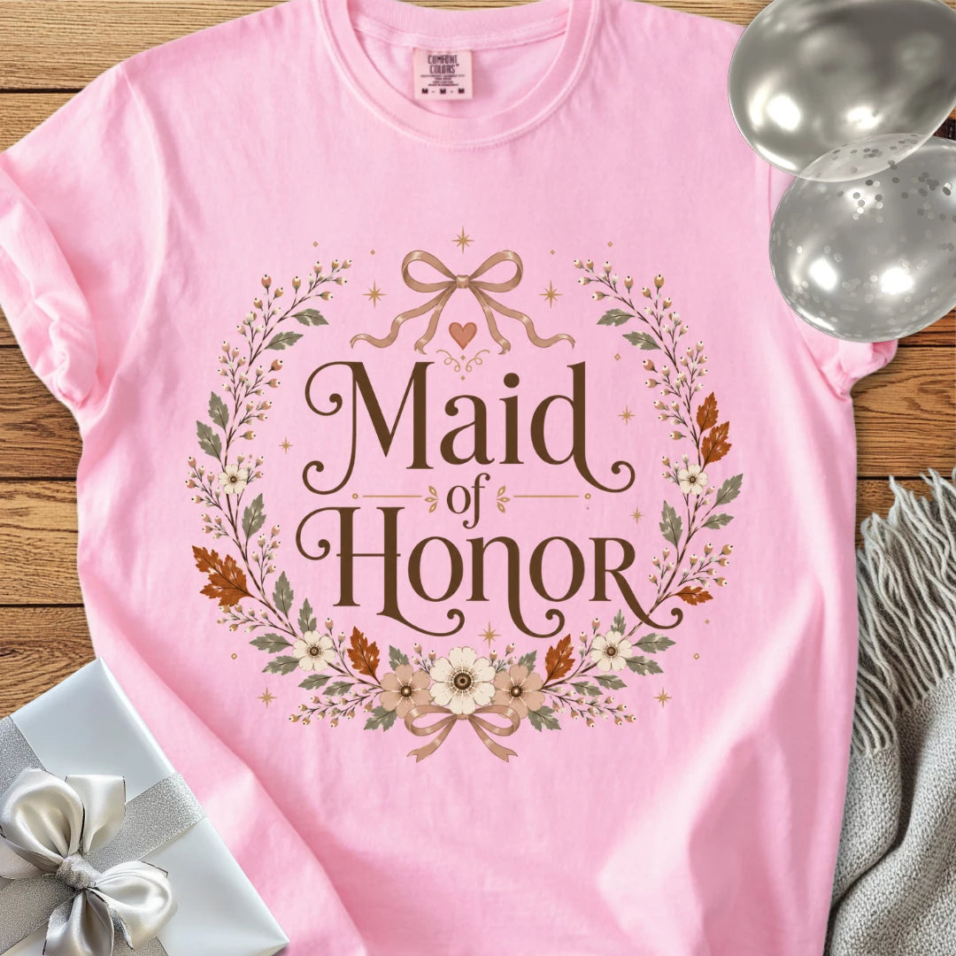 Maid of Honor - Premium Wedding T-Shirt
