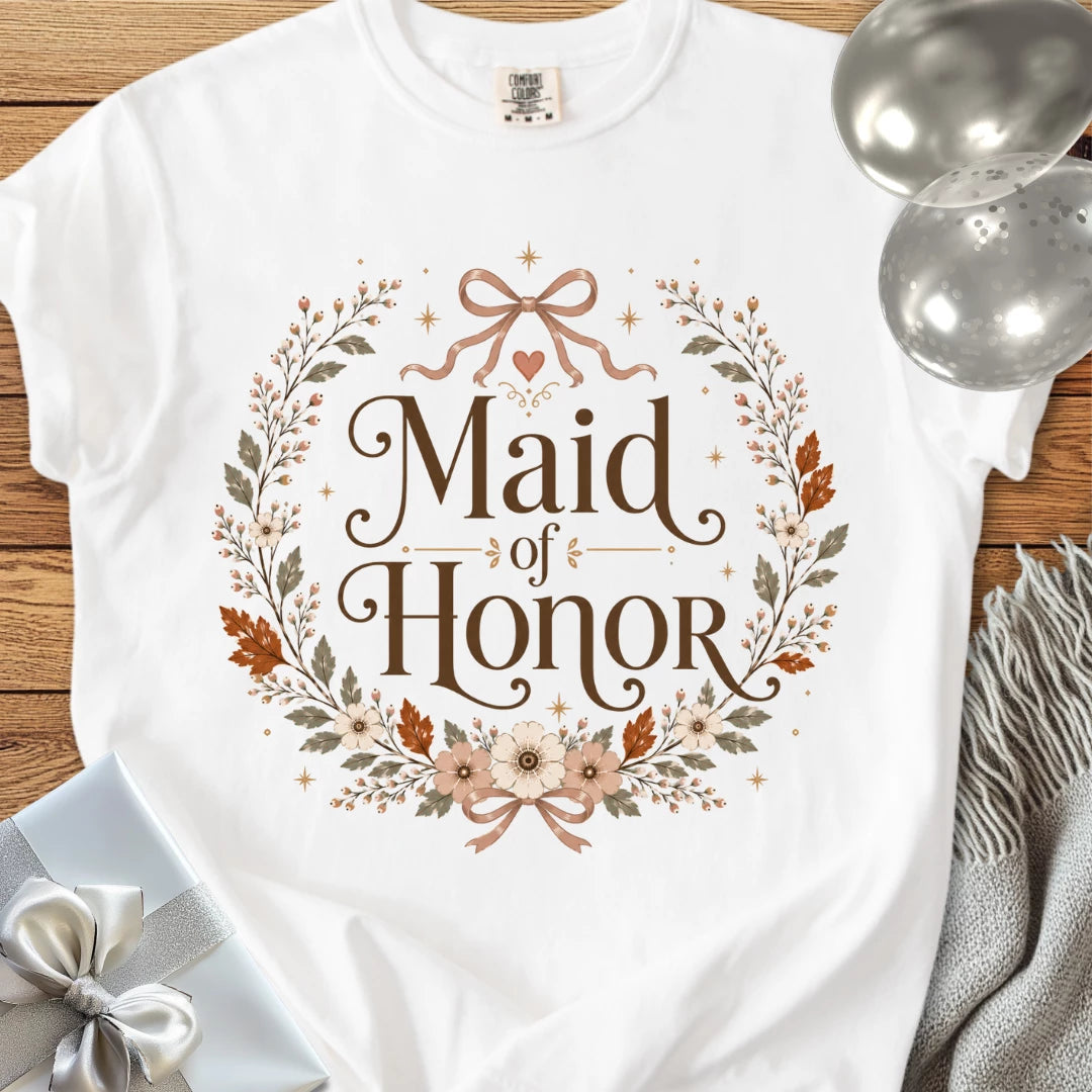 Maid of Honor - Premium Wedding T-Shirt