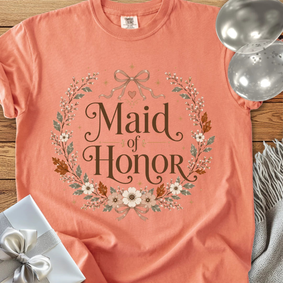 Maid of Honor - Premium Wedding T-Shirt
